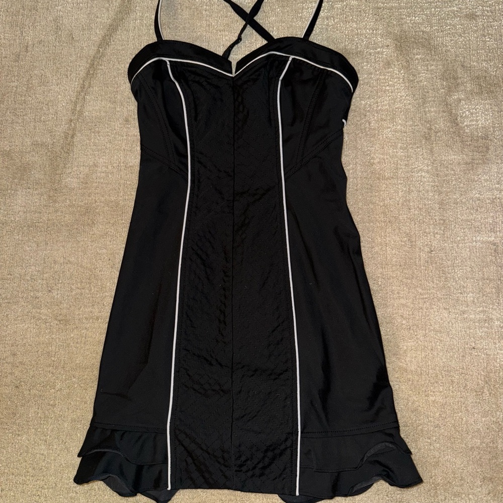 Guess Chic Black Dress with White Accents